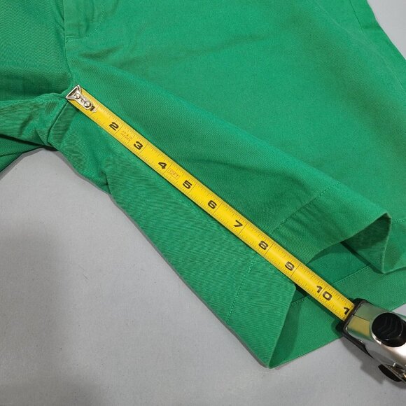 Polo Ralph Lauren 9" Green Twill Bermuda Shorts Men's Size 34 100% Cotton - Picture 6 of 7